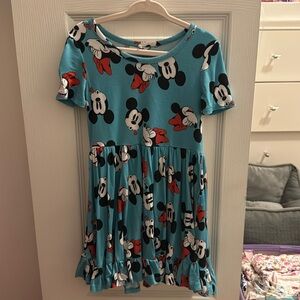Posh Peanut Disney Mickey & Minnie Mouse Ruffle Twirl Dress Sz 3-4T